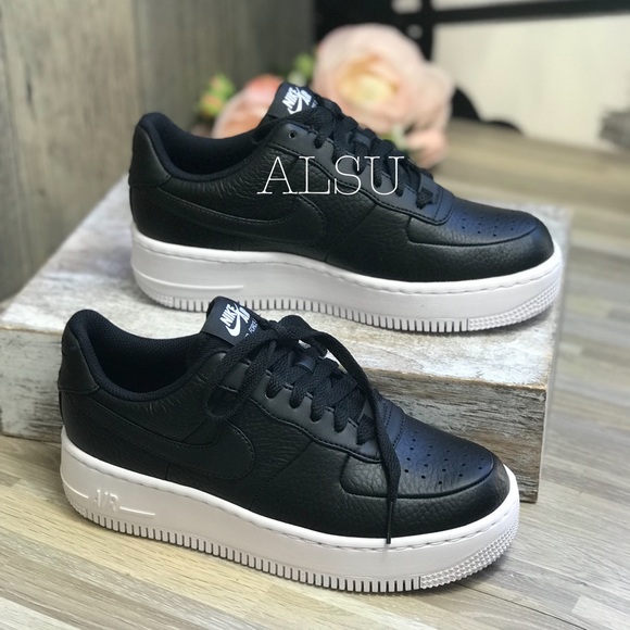 NWT Nike AIR FORCE 1 Upstep Black W AUTHENTIC - Picture 4 of 8